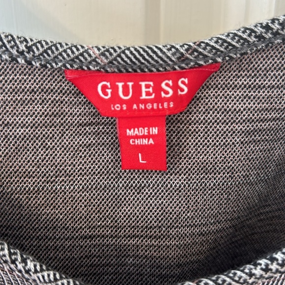 Glen Plaid Crop Tank with Rounded Neckline and Side Racer Stripe. - Picture 3 of 5